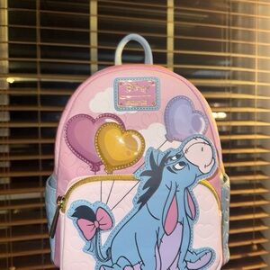 Disney Eeyore Loungefly Backpack - Pink, Blue, Yellow